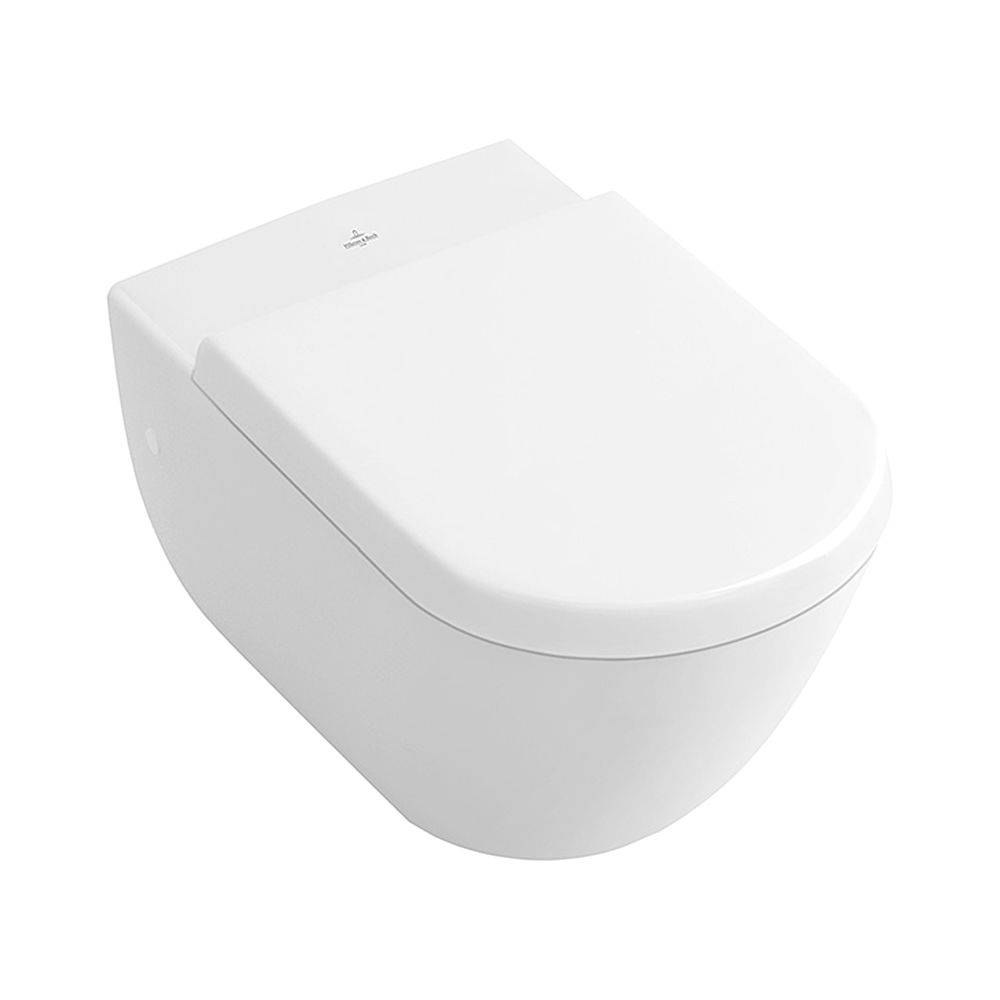 Villeroy & Boch WC-Sitz Subway, Deckel, Klodeckel, softclose, abnehmbar, QuickRelease, Weiß Alpin, 9M55S101-2