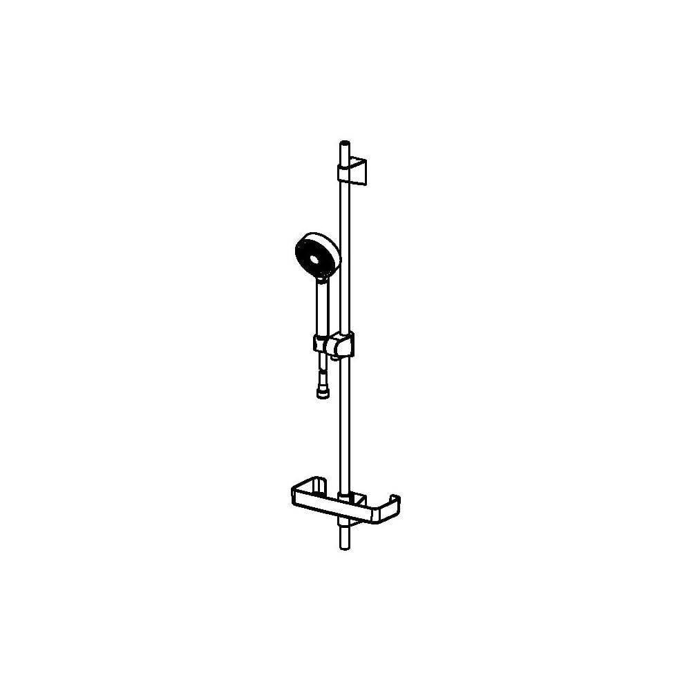 Hansa BasicJet Wandstangengarnitur 4467 1-strahlig Chrom-1