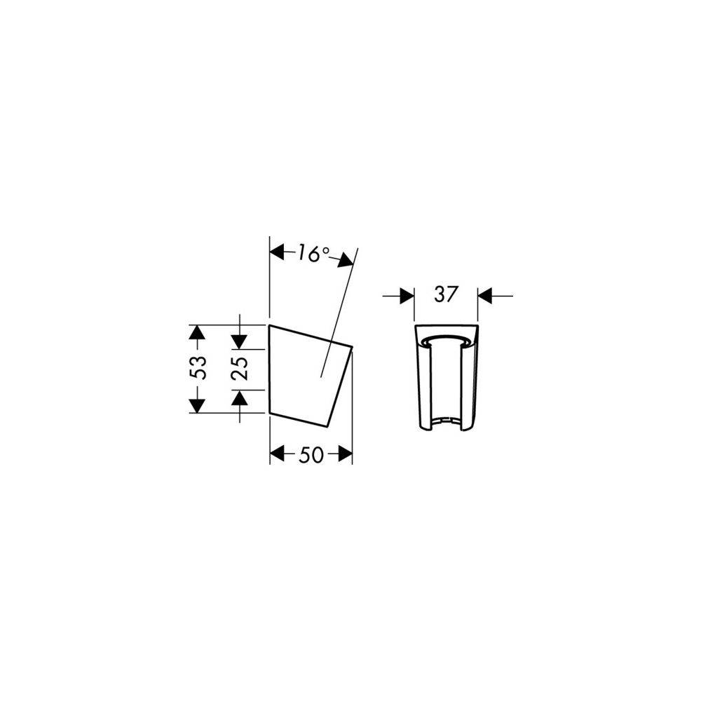 hansgrohe Brausehalter Porter S für Handbrausen, Chrom-2
