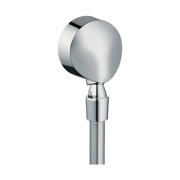 Hansgrohe FixFit Wandanschluss E, Rückflussverhinderer, Kugelgelenk, Chrom