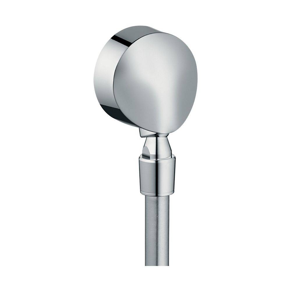 Hansgrohe FixFit Wandanschluss E, Rückflussverhinderer, Kugelgelenk, Chrom-0