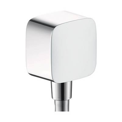 Hansgrohe FixFit Wandanschluss, Rückflussverhinderer, DN 15, Chrom-0