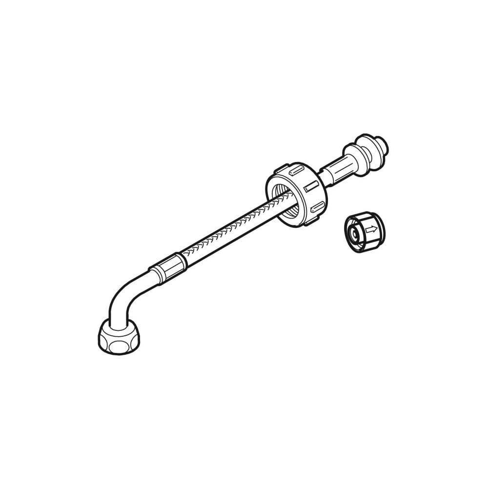 Geberit Panzerschlauch für Füllventil Typ 350, 3/8" x 30mm, 240321001-2