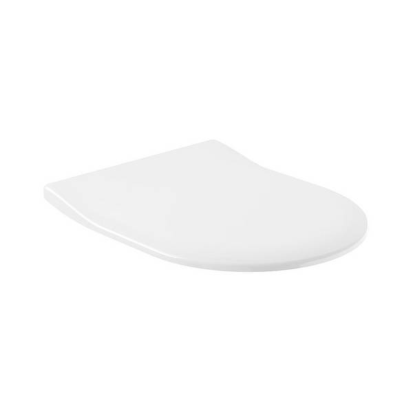 Villeroy & Boch WC-Sitz SlimSeat Subway 2.0 374x439x43mm Oval SoftClosing QuickRelease, Weiß Alpin