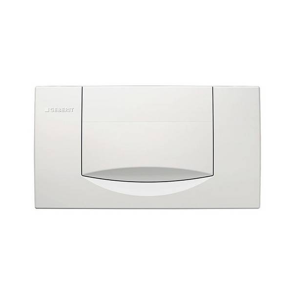 Geberit Betätigungsplatte 200F, mechanisch, Kunststoff, Weiß glänzend, 115222111