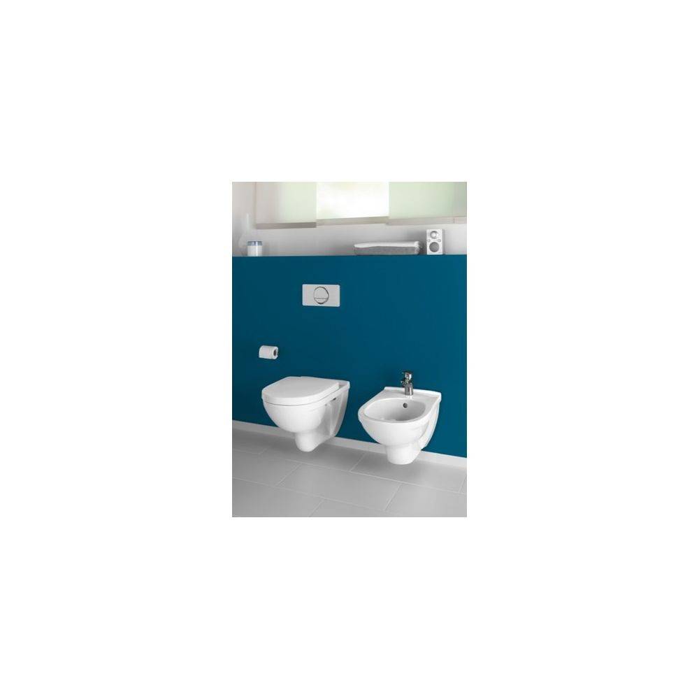 Villeroy & Boch Combi-Pack O.novo HR 360x560x350mm Oval wandhängend Abgang waagerecht Direct-Flush, Weiß Alpin-1