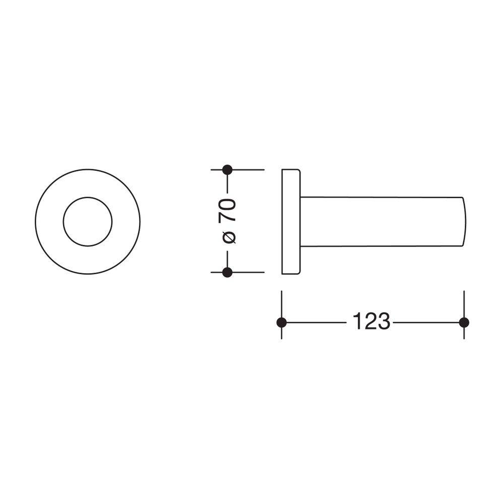 HEWI Reservepapierhalter Serie 477 reinweiß-1