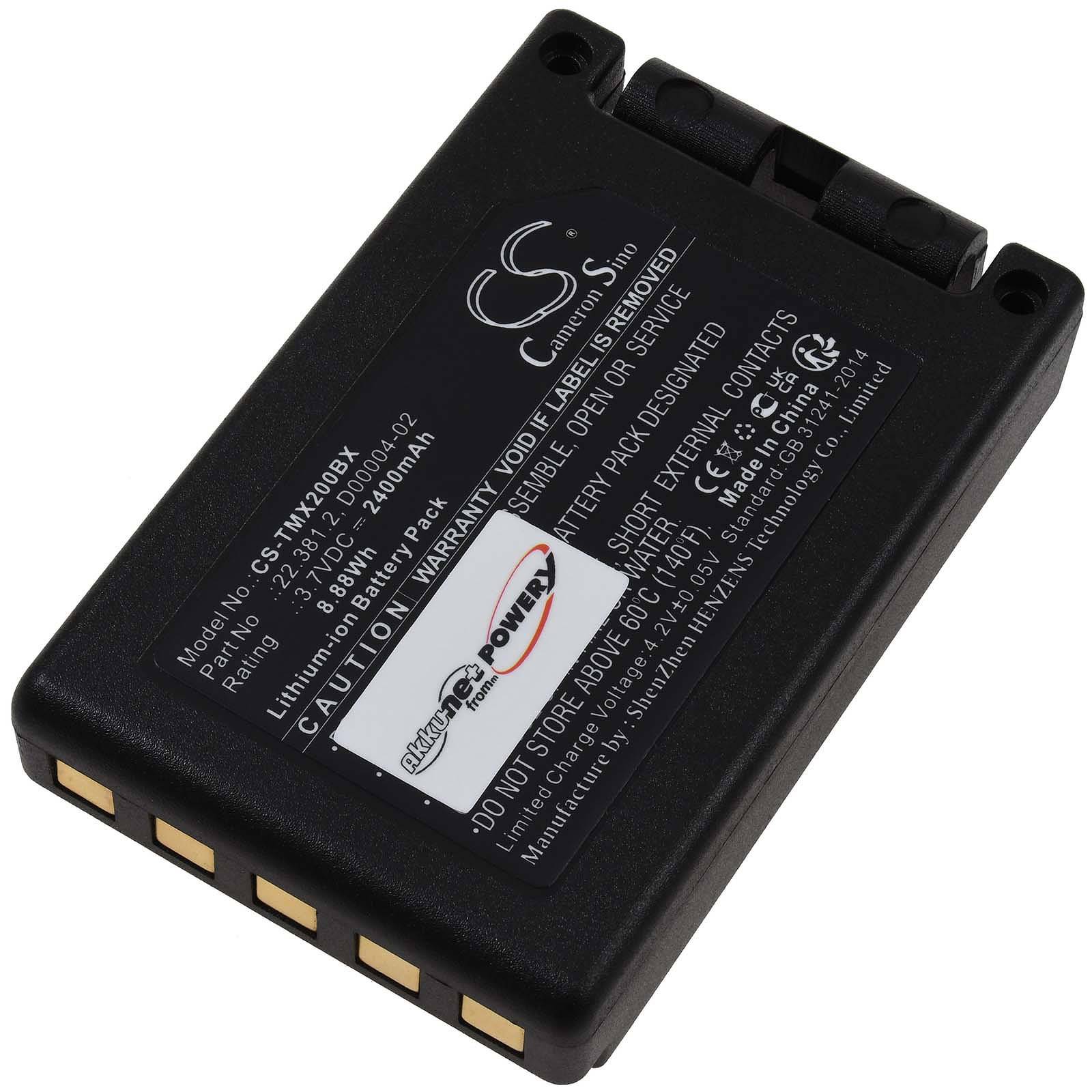 Akku kompatibel mit Teleradio Typ D4-02, 3,7V, Li-Ion-0