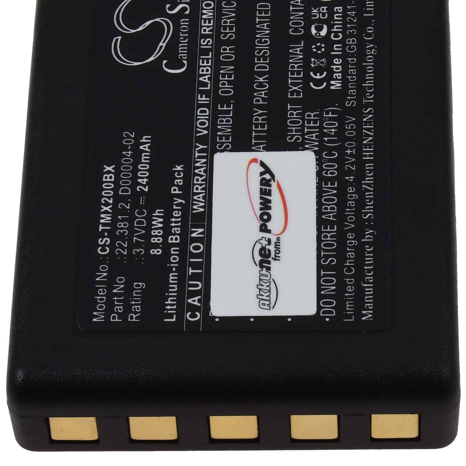 Akku kompatibel mit Teleradio Typ D4-02, 3,7V, Li-Ion-2