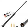 alca® Auto-Dachantenne 23 cm AM/FM, schwarz, inkl. M5 M6 Adapter kurze Spiralantenne, Ersatzstab aus Fiberglas