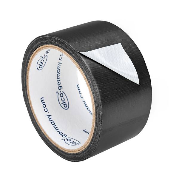 alca® Reparatur-Klebeband schwarz, (0,2x50 mm)x10 m wasser- & wetterfestes Panzerband,