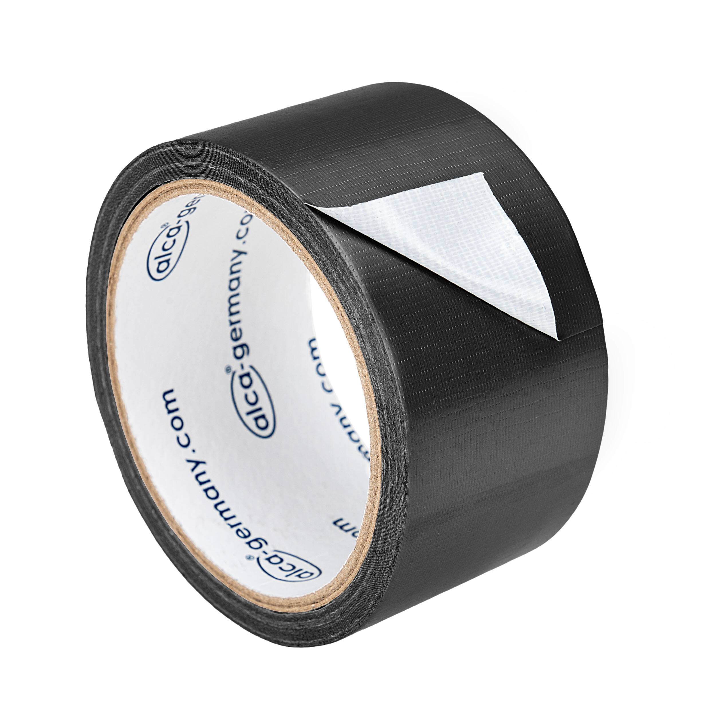 alca® Reparatur-Klebeband schwarz, (0,2x50 mm)x10 m wasser- & wetterfestes Panzerband,-0