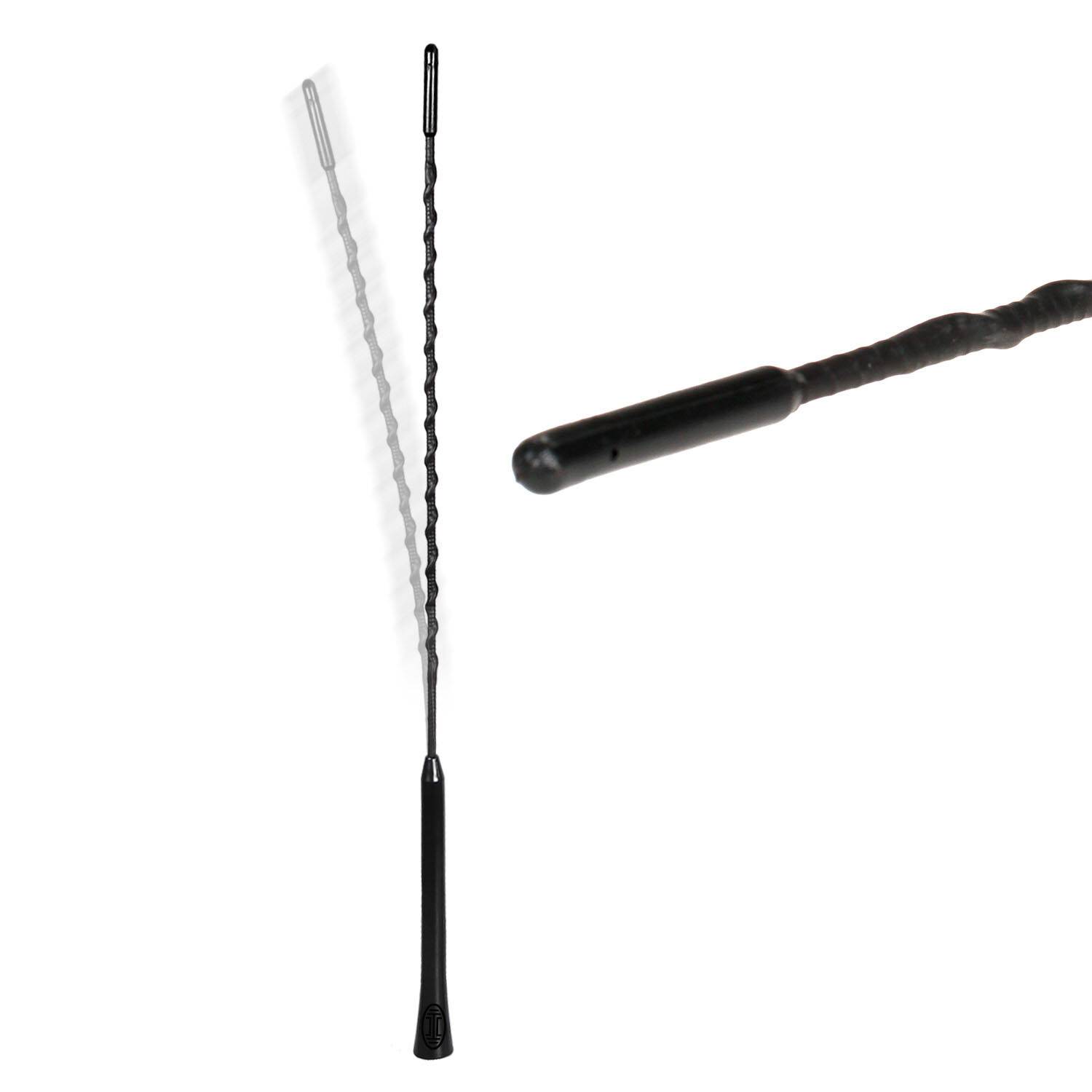 HEYNER® Antenne AM/FM mit M5 & M6-Gewinde, Ersatzstab 55cm kurzer Antennenersatzstab, Auto-Dachantenne-1