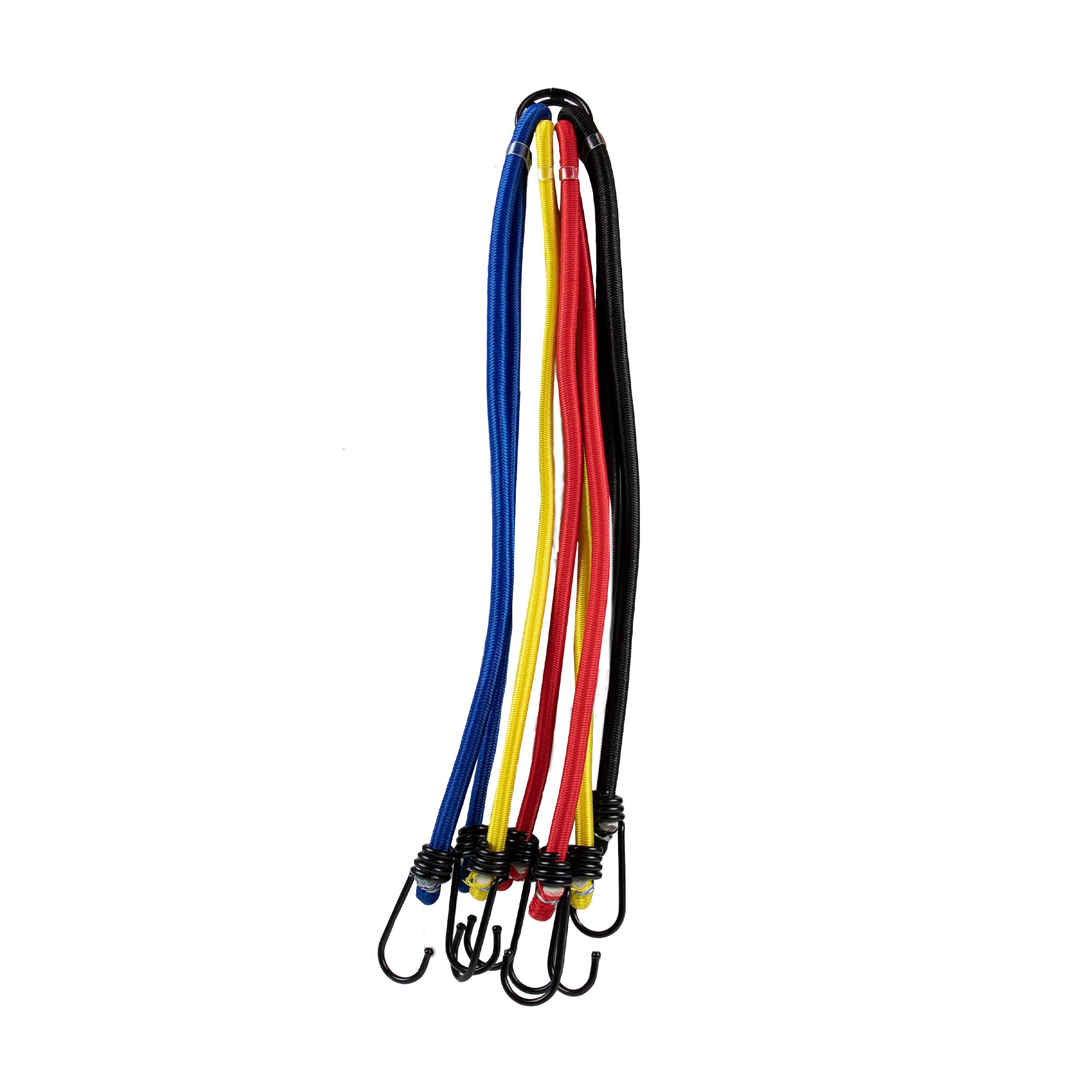 alca® Gepäckspinne, 8-Armig (8x40cm), Gepäckspanner mit Haken mehrfarbige, elastisch mit Gummispannseilen-4