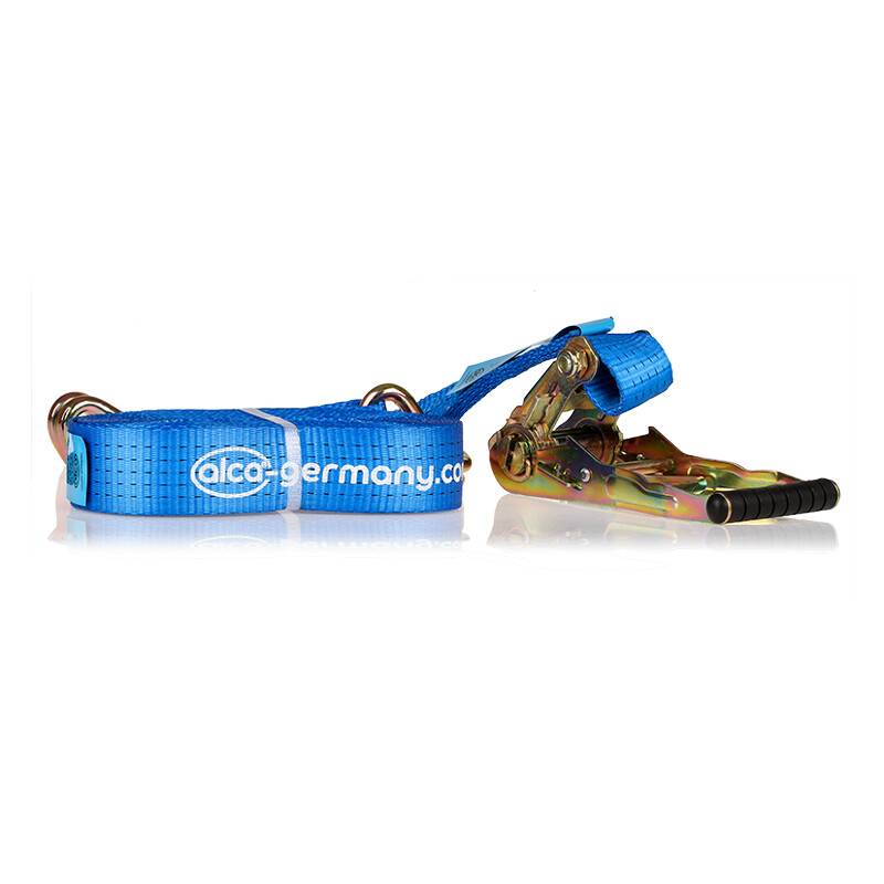 alca® Zurrgurt 5t 50mm x 10m, 5000 daN blau Zugkraft blau verstellbar mit Ratsche, Spanngurt mit 2-0