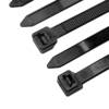 alca® Kabelbinder 50 Stk. schwarz, 7,2x350 mm Zugfestigkeit 55kg, temperaturbeständig &