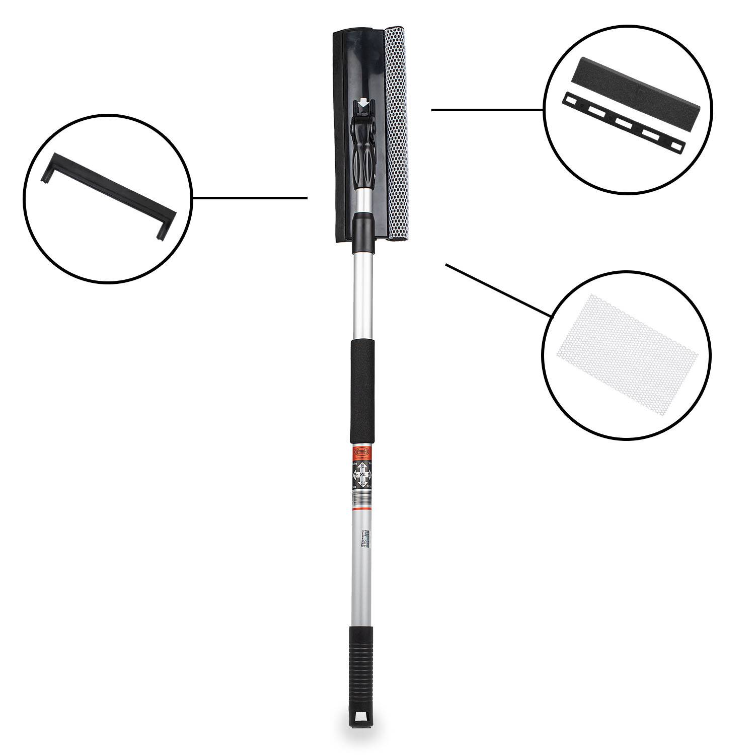 HEYNER® Ersatzkit 26 cm breit für HEYNER® Scheibenreiniger Alu S & XL Set bestehend aus Gummilippe & Schaumstoff-1