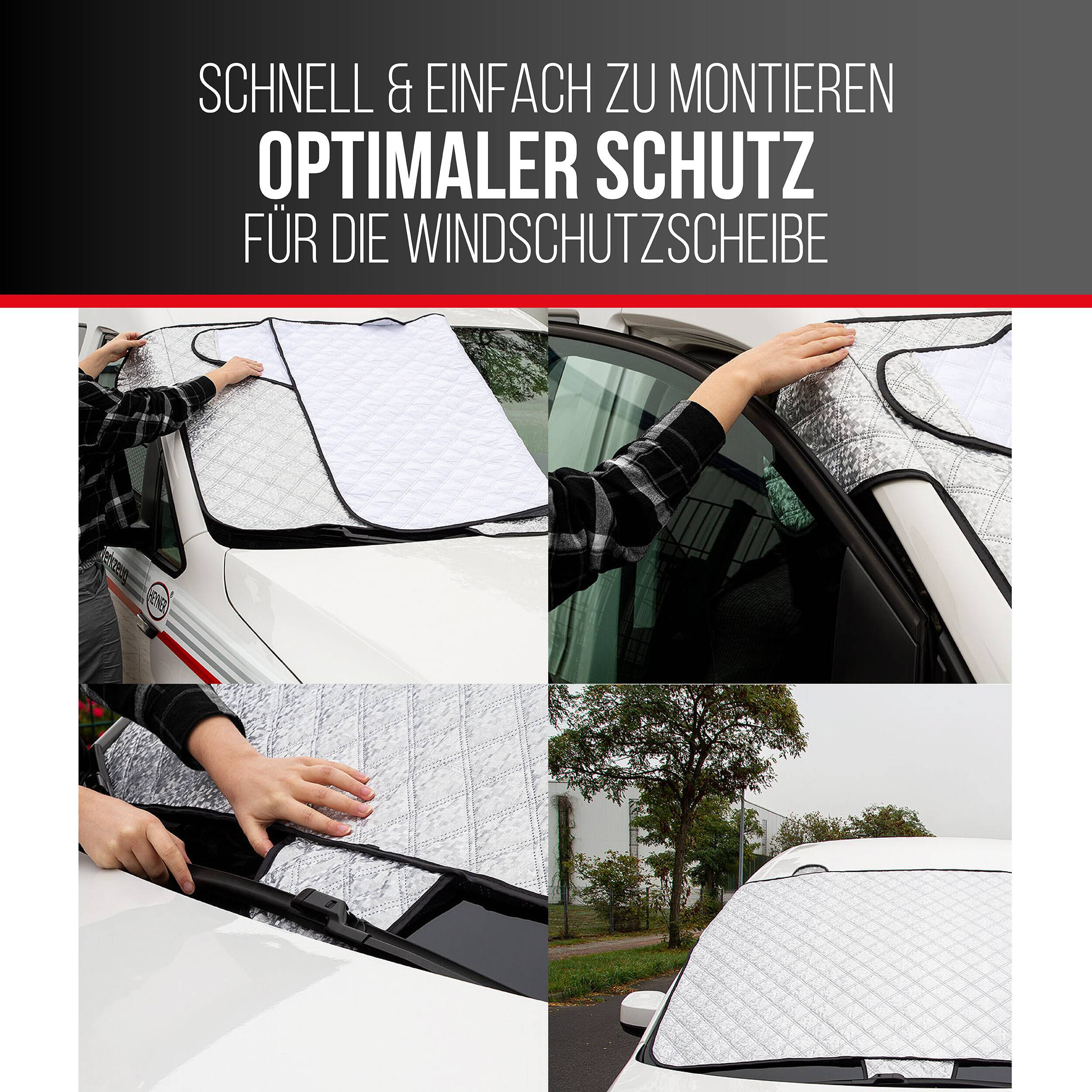 HEYNER® Windschutzscheibenabdeckung 190x95 cm magnetisch wasserbeständig Scheibenabdeckung Frontscheibenabdeckung-3