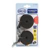 alca® Spanngurt 2,5 m Länge, 2 Stk. 250daN, schwarz verstellbare Zurrgurte mit Klemmschloss,