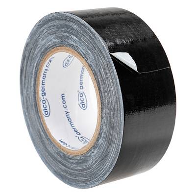 alca® Klebeband für Reparatur und Montage, schwarz Maße: 0,2mm x 50mm x 50m, starke Klebkraft,-0