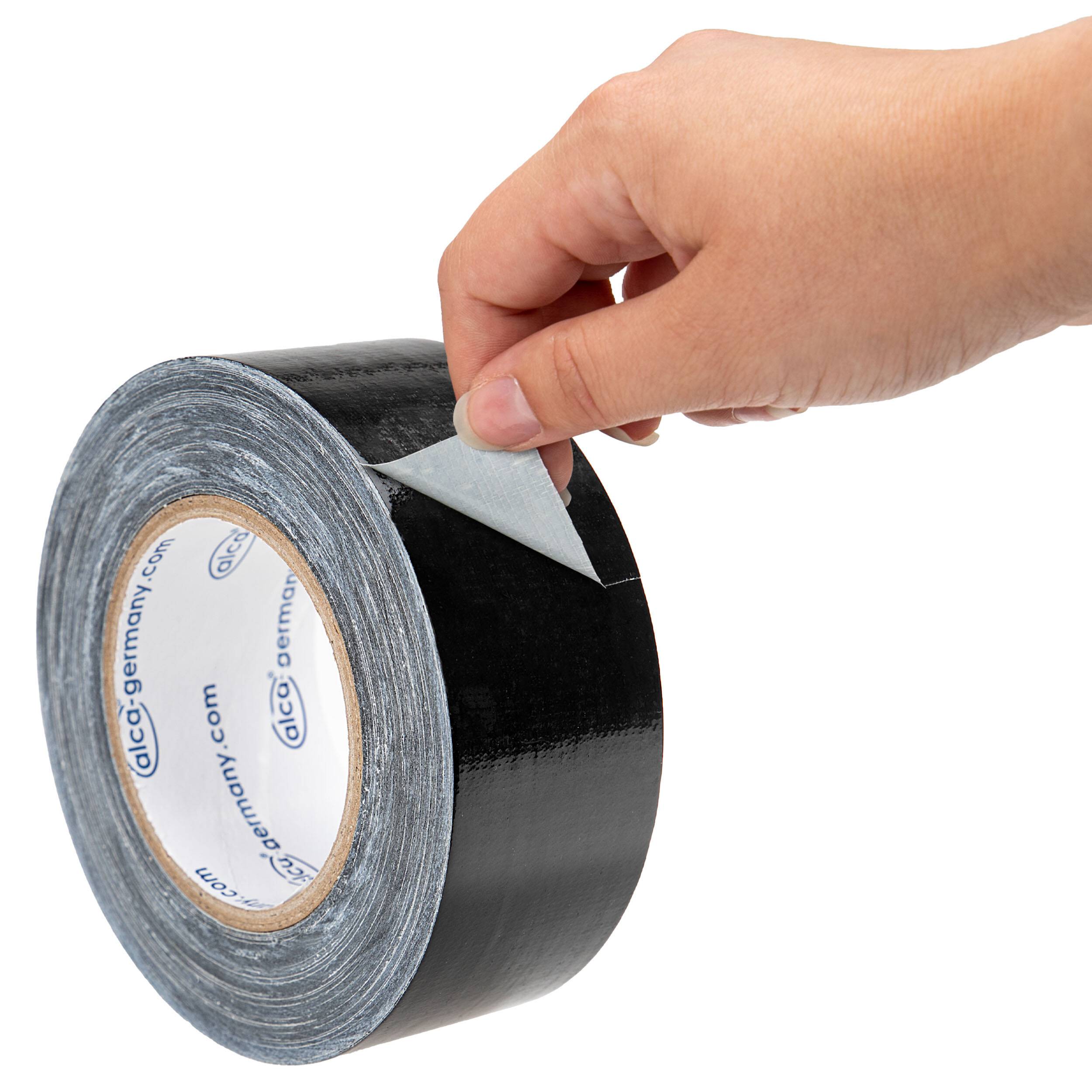 alca® Klebeband für Reparatur und Montage, schwarz Maße: 0,2mm x 50mm x 50m, starke Klebkraft,-1