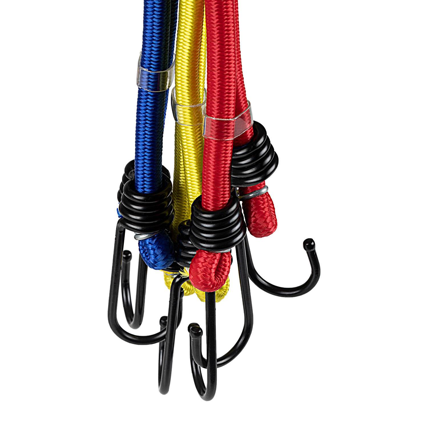 alca® Gepäckhexagon 6-Armig (6x40cm), Gepäckspanner mit Haken mehrfarbige, elastische Gepäckspinne mit-2