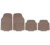 HEYNER® Fußmatten, beige, 4-teilig, für Auto passend zuschneidbar geruchsneutrales TPR, rutschhemmend durch