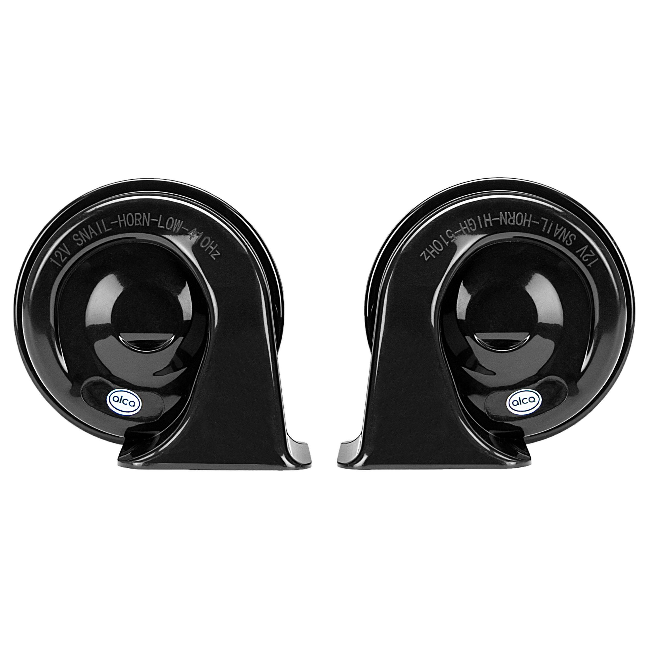 alca® Hupe elektrisch mit 480 Hz Frequenz, 110 dB laut schwarz, für viele Fahrzeuge geeignet-2