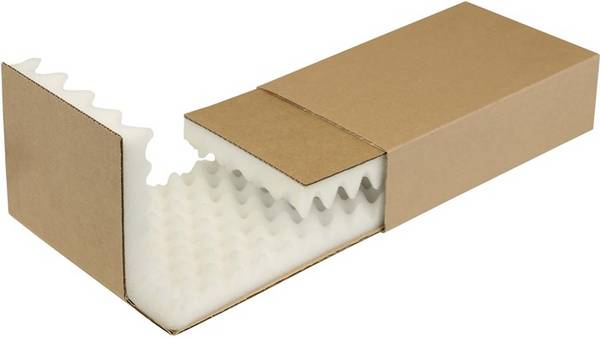Noppenschaumverpackung Maße 272x157x70mm Schaumhöhe 35mm braun TRANSPAK