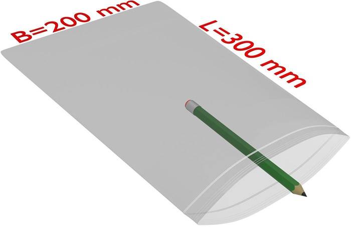 Druckverschlussbeutel Maße 200x300mm Stärke 90µ PE transparent TRANSPAK-0
