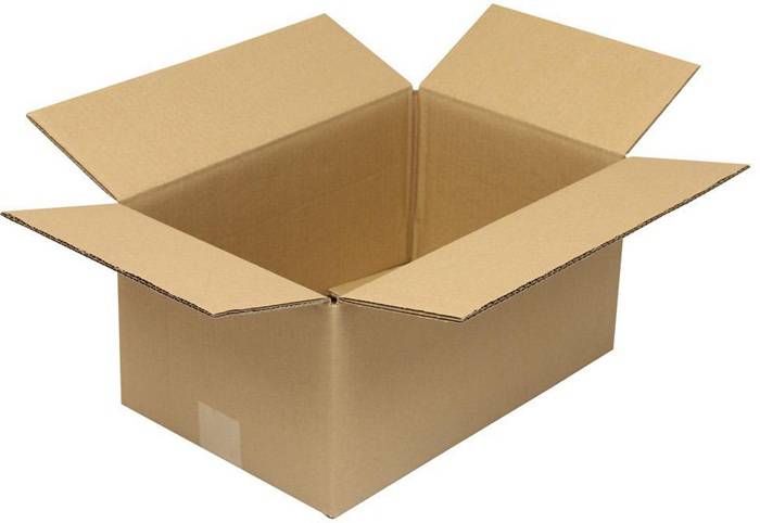 Faltkarton 2-wellig Maße 390x250x180mm Qualität 2.20BC braun TRANSPAK-0