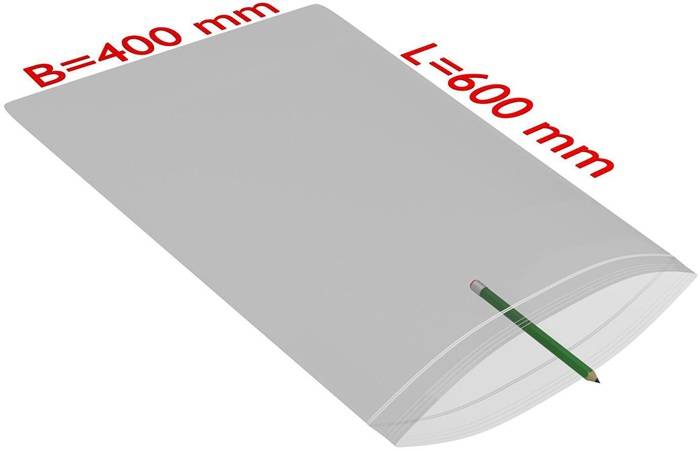 Druckverschlussbeutel Maße 400x600mm Stärke 50µ PE transparent TRANSPAK-0