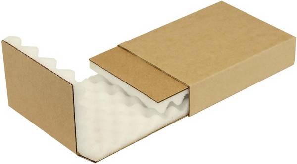 Noppenschaumverpackung Maße 200x140x40mm Schaumhöhe 20mm braun TRANSPAK