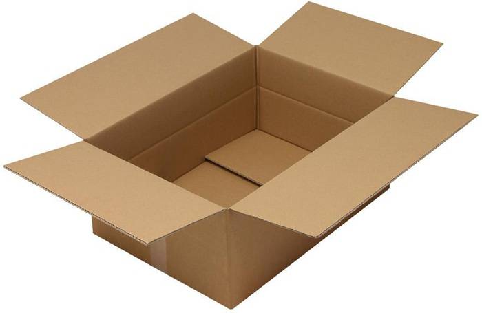 Faltkarton 2-wellig Maße 610x430x250mm A2 Qualität 2.3BC braun TRANSPAK-0