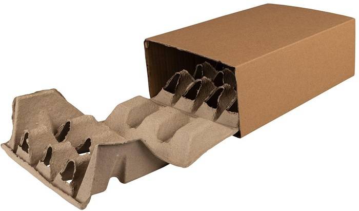 Polsterbox L-BOXeco basic Maße 300x200x100mm Noppenhöhe 40mm TRANSPAK-0