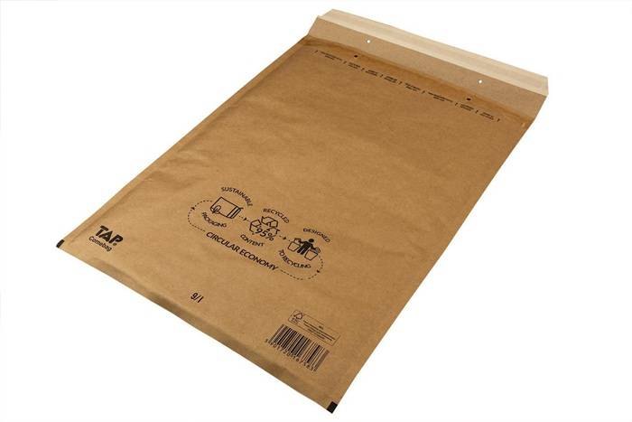 Luftpolsterversandtasche Innenmaß 300x445mm braun SK-Verschluss TRANSPAK-0