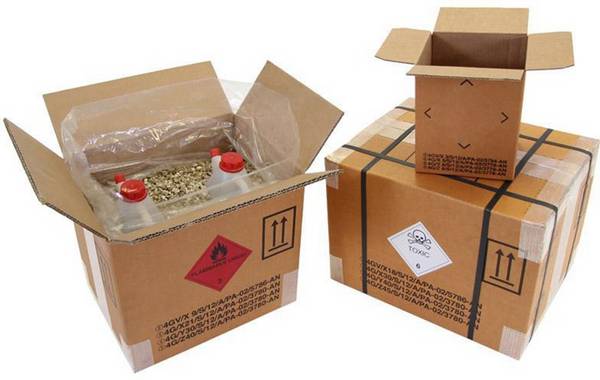 Gefahrgutkarton 4-fach Zulassung 2-wellig Maße 325x245x300mm Inhalt 23l TRANSPAK