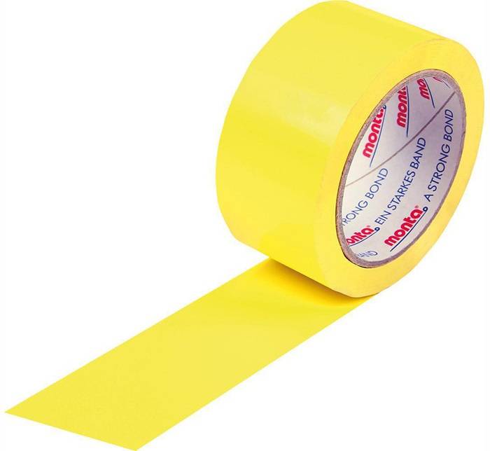 Klebeband monta 250F Breite 50mm Länge 66m Stärke 57µ PVC schwarz leise MONTA-0