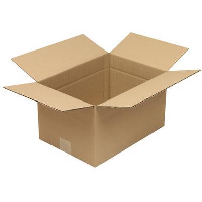 Faltkarton 1-wellig Höhenrillung Maße 350x250x200mm C4 Qualität 1.20 C braun-0