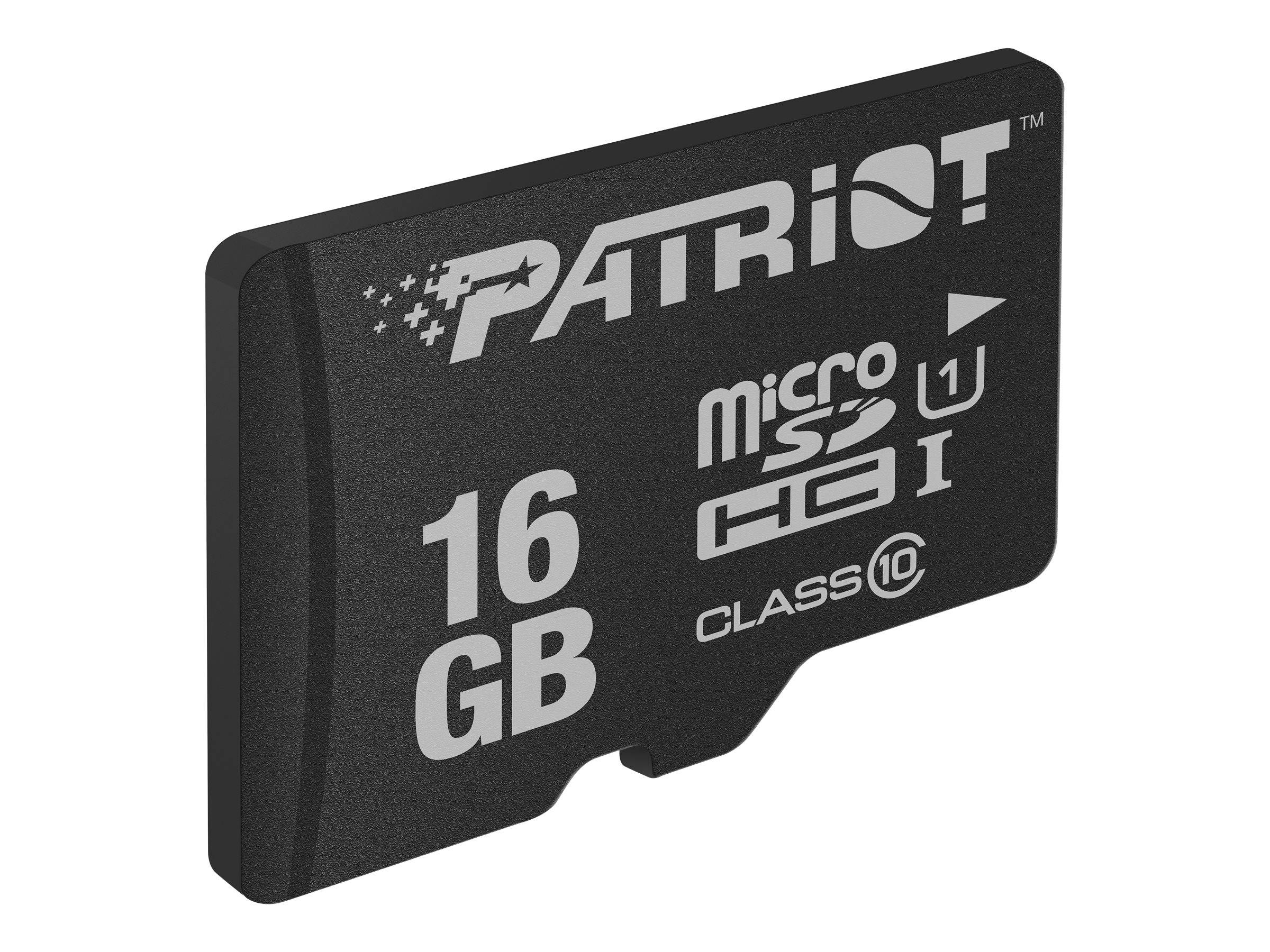 PATRIOT LX Series - Flash-Speicherkarte - 16 GB - UHS-I U1 / Class10 - microSDHC-2