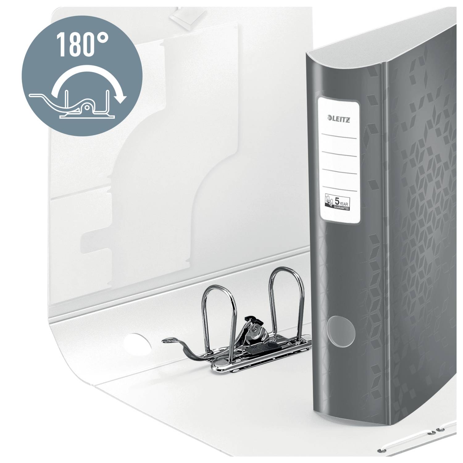 180° Active WOW - Aktenordner - Rückenbreite: 82 mm - für A4 (210 x 297 mm)-0