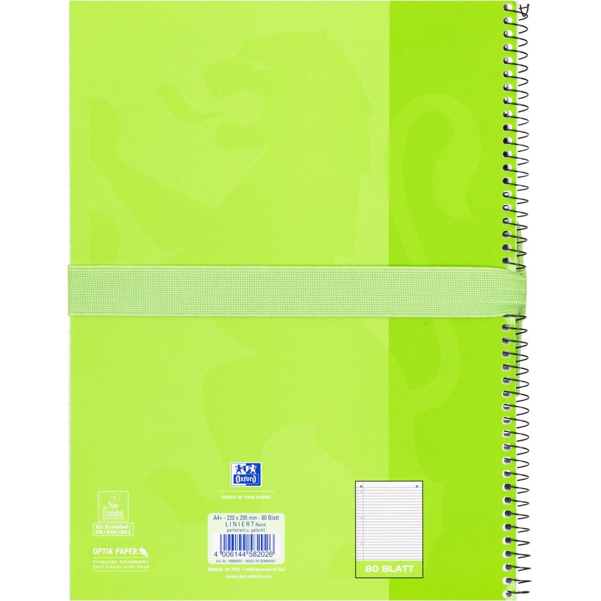 Oxford Schlamper-Etui "Stand-Up", Polyester, hellgrün-3