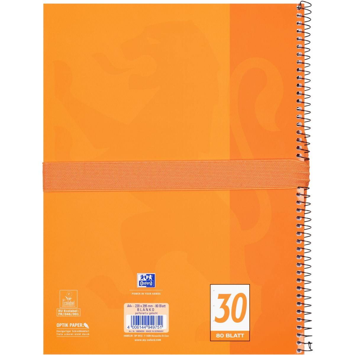 Oxford Schlamper-Etui "Stand-Up", Polyester, orange-3