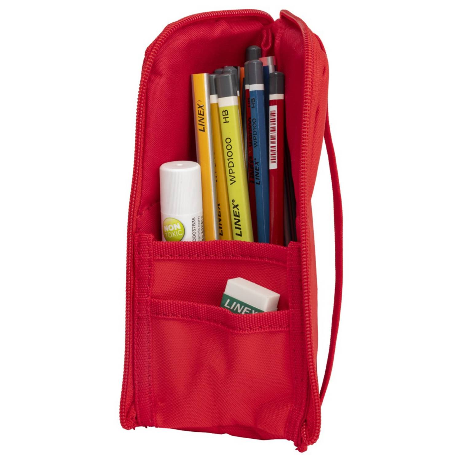 Oxford Schlamper-Etui "Stand-Up", Polyester, rot-1