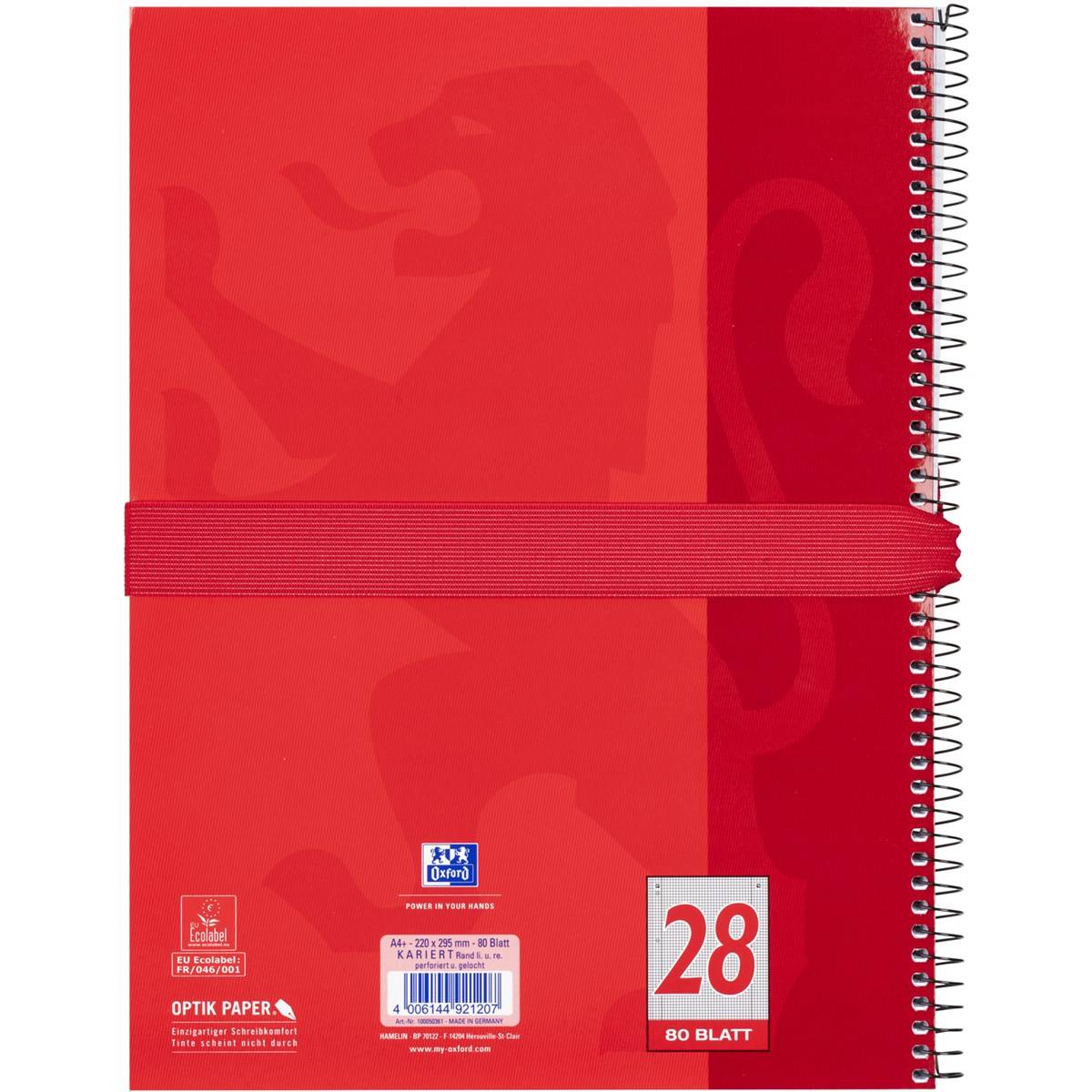 Oxford Schlamper-Etui "Stand-Up", Polyester, rot-2