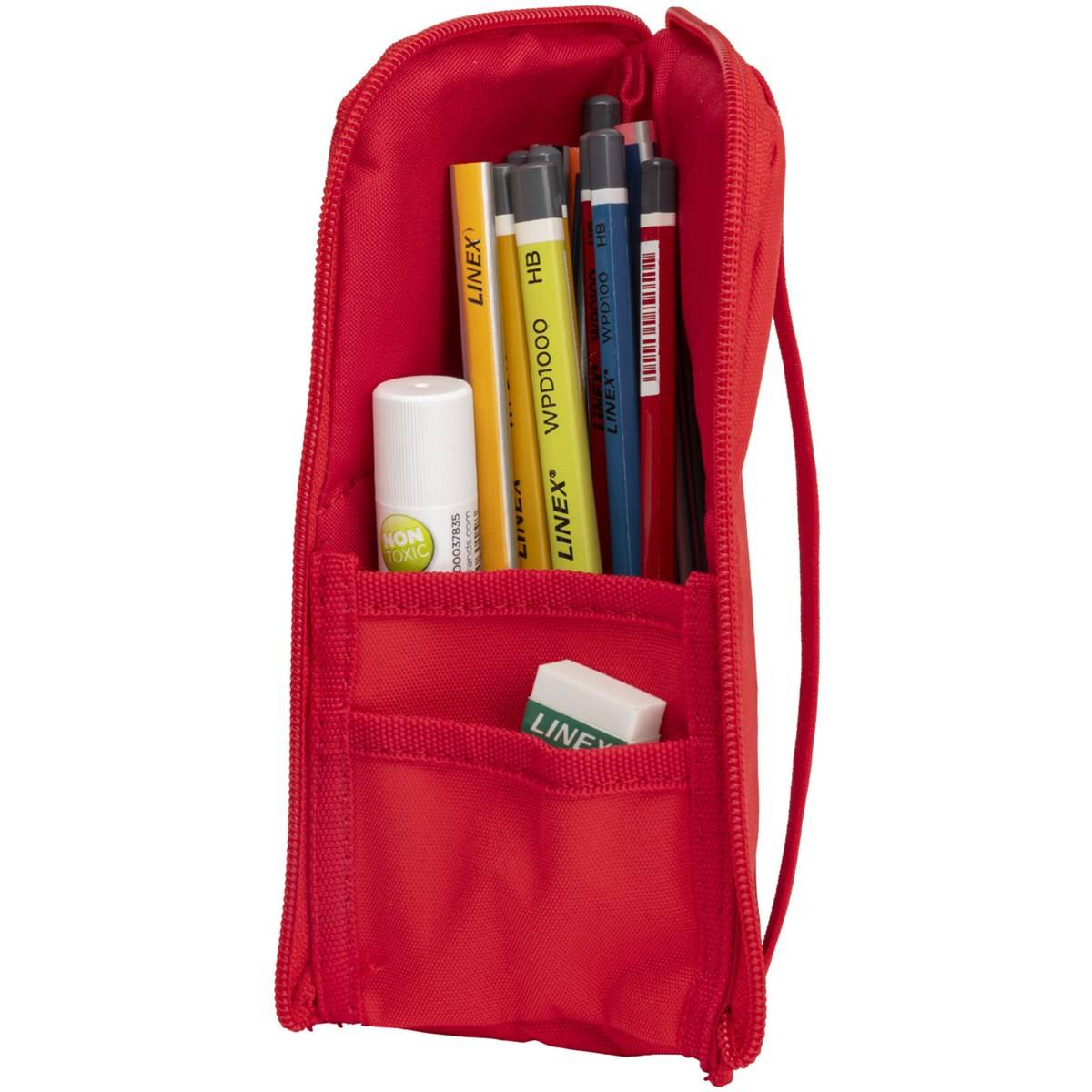 Oxford Schlamper-Etui "Stand-Up", Polyester, rot-4
