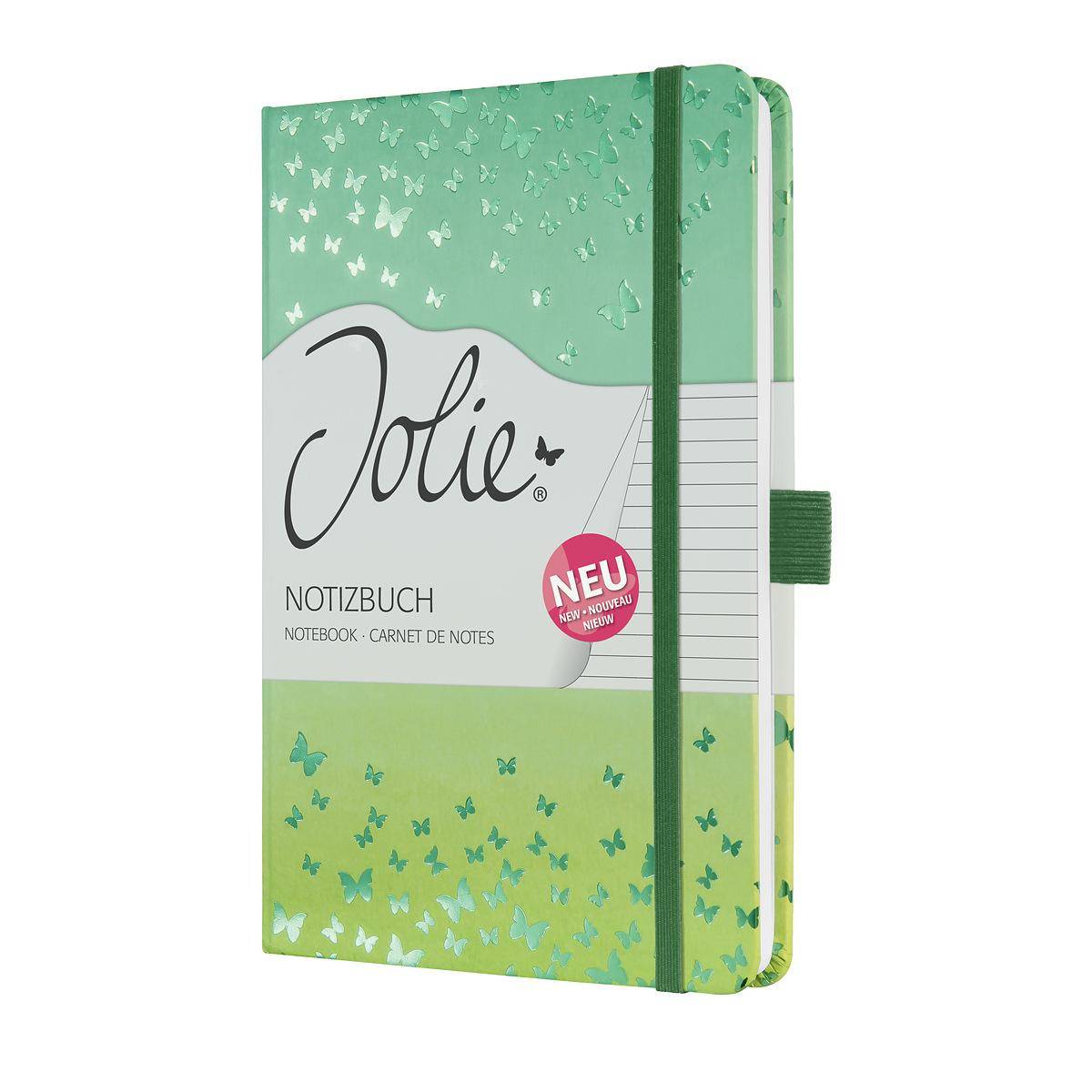 sigel Notizbuch Jolie Beauty "Butterfly Confetti Lime", A5-3