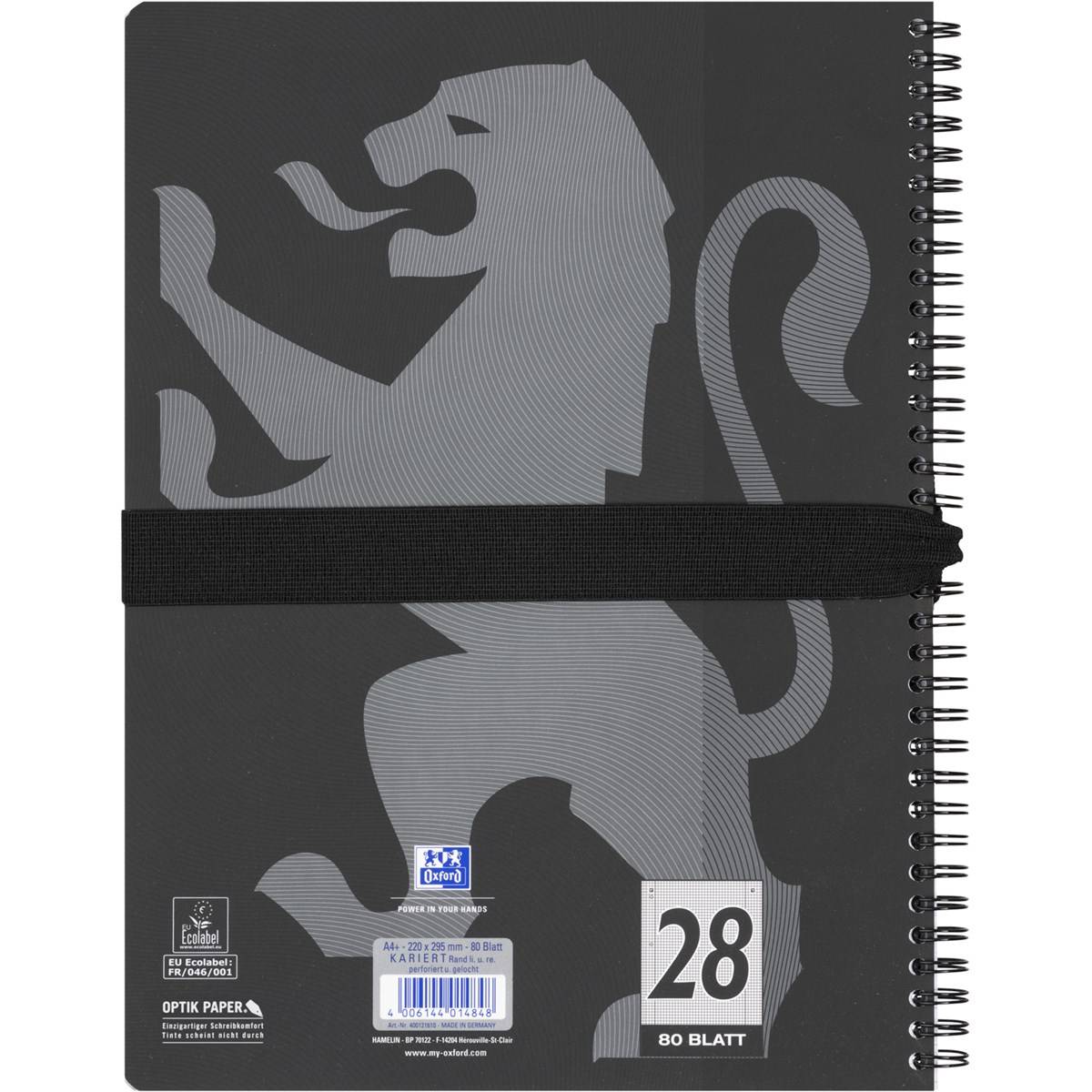 Oxford Schlamper-Etui "Stand-Up", Polyester, schwarz-3