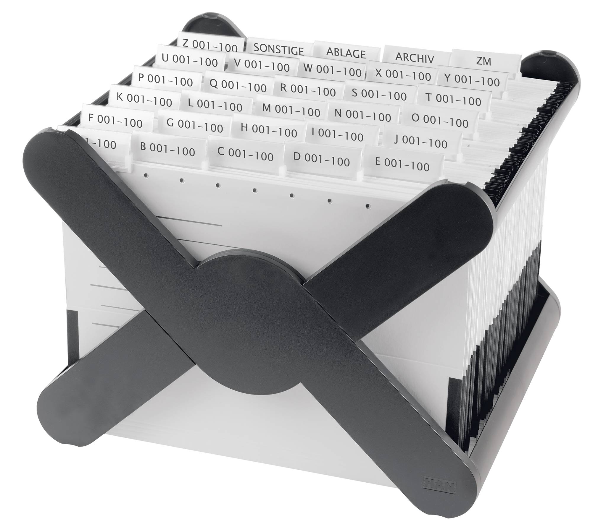 HAN Hängeregistratur-Korb X-CROSS KARMA, schwarz (81420803)-1