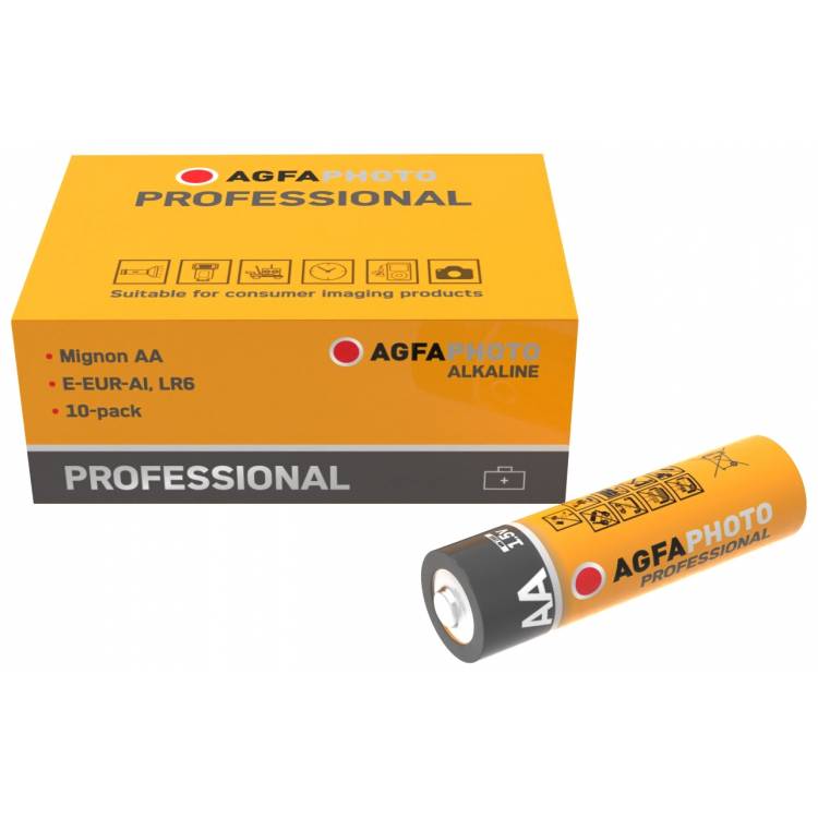 AGFAPHOTO - Batterie Alkaline Professional -AA Mignon 10St. - Batterie - Mignon (AA)-2